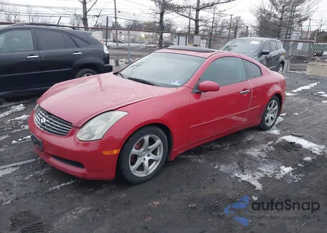 2003 Infiniti G35 Base W/Leather z USA, uszkodzony, nr VIN JNKCV54EX3M221490
